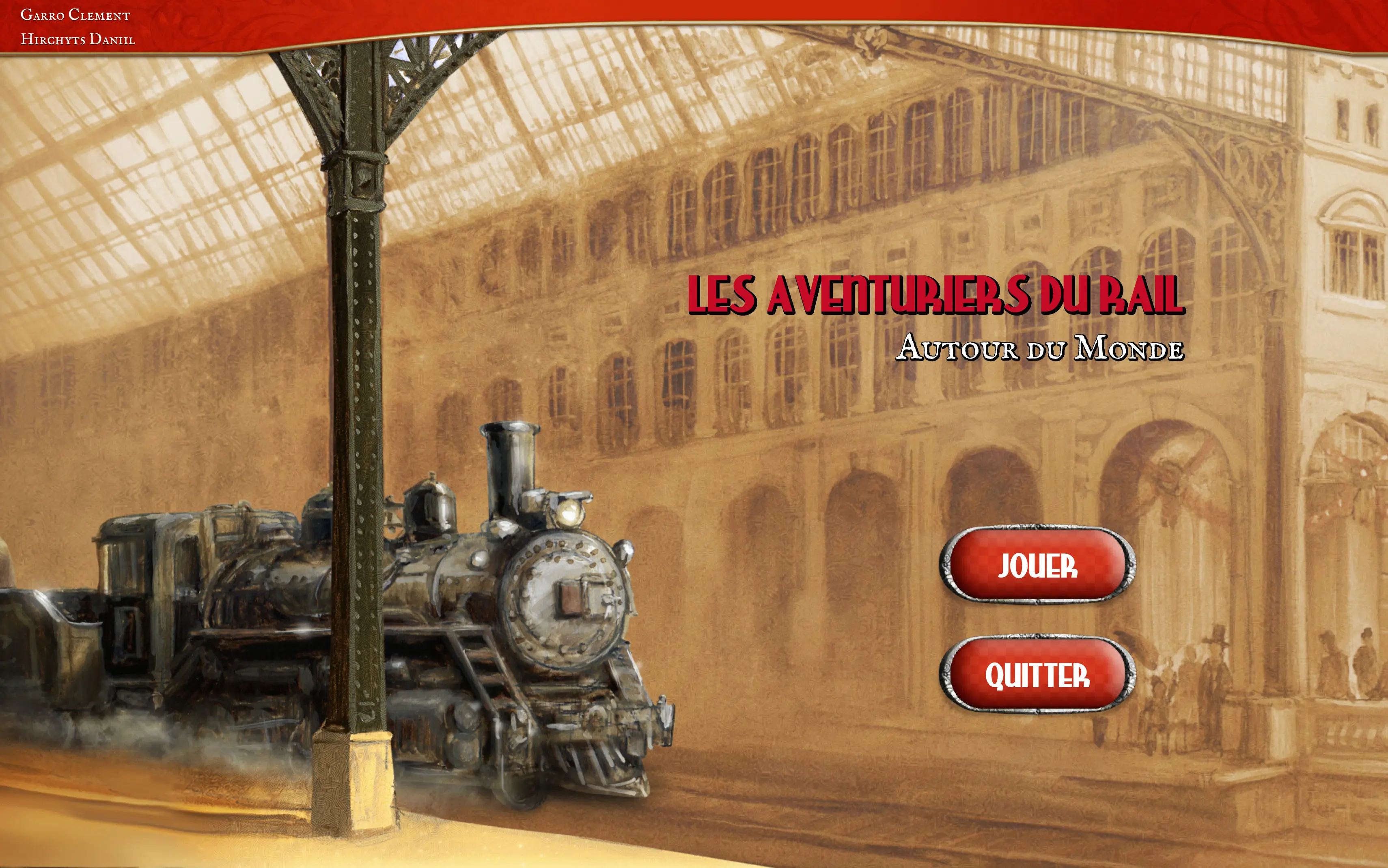 Jeux vidéo java "Les aventurier du rail"